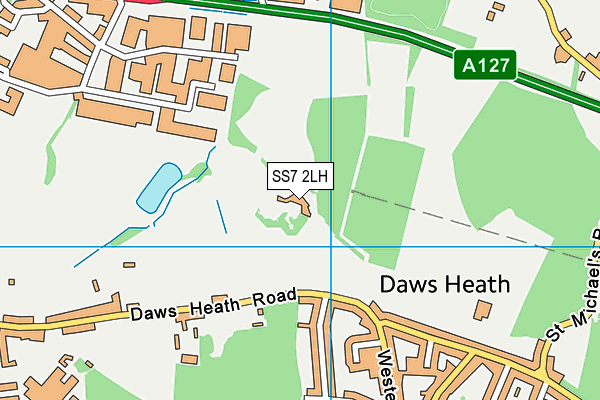 SS7 2LH map - OS VectorMap District (Ordnance Survey)