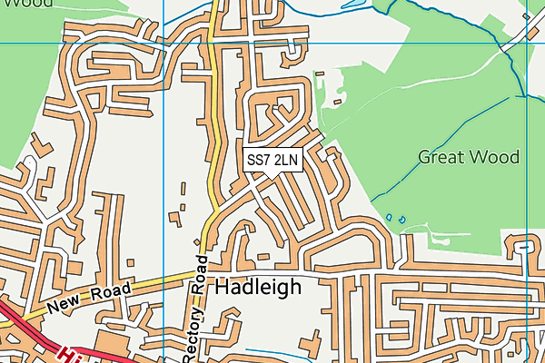 SS7 2LN map - OS VectorMap District (Ordnance Survey)