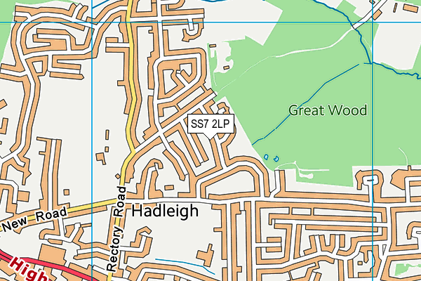 SS7 2LP map - OS VectorMap District (Ordnance Survey)