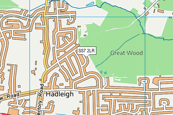 SS7 2LR map - OS VectorMap District (Ordnance Survey)