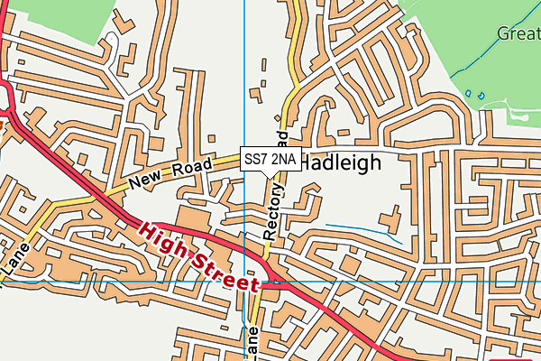 SS7 2NA map - OS VectorMap District (Ordnance Survey)