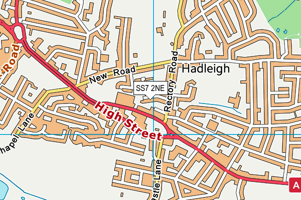 SS7 2NE map - OS VectorMap District (Ordnance Survey)