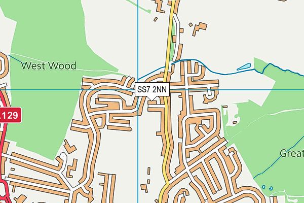 SS7 2NN map - OS VectorMap District (Ordnance Survey)