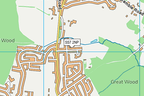 SS7 2NP map - OS VectorMap District (Ordnance Survey)