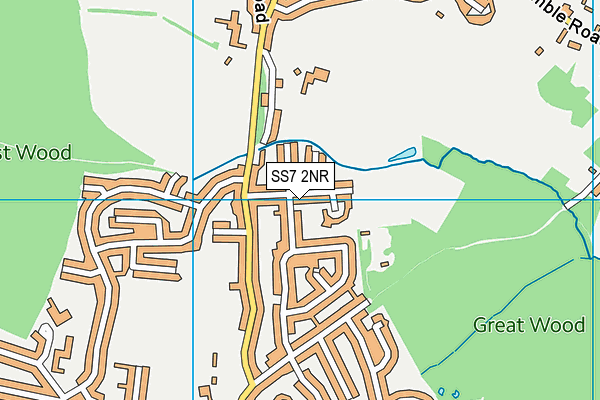 SS7 2NR map - OS VectorMap District (Ordnance Survey)