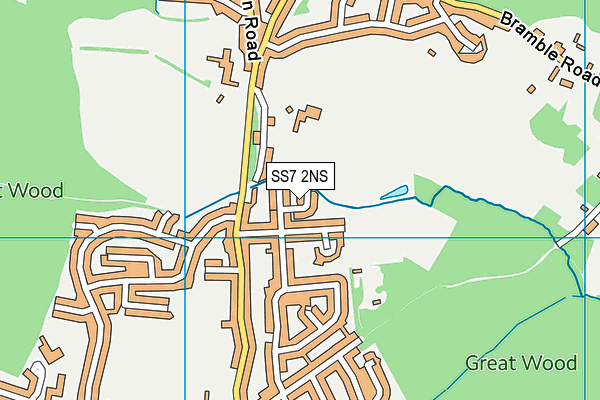 SS7 2NS map - OS VectorMap District (Ordnance Survey)