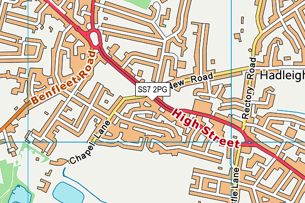 SS7 2PG map - OS VectorMap District (Ordnance Survey)