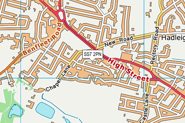 SS7 2PN map - OS VectorMap District (Ordnance Survey)