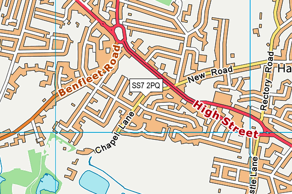 SS7 2PQ map - OS VectorMap District (Ordnance Survey)