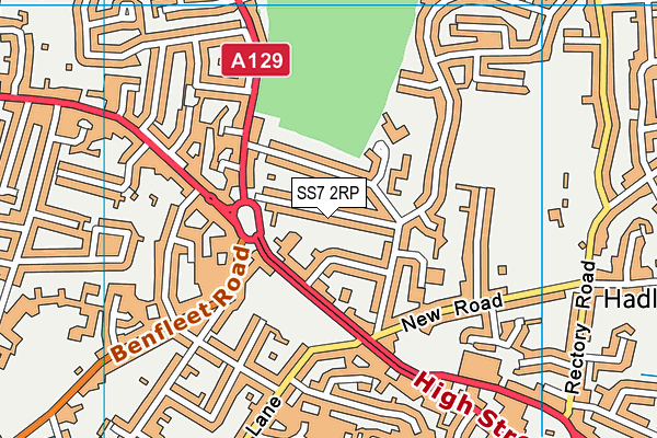SS7 2RP map - OS VectorMap District (Ordnance Survey)