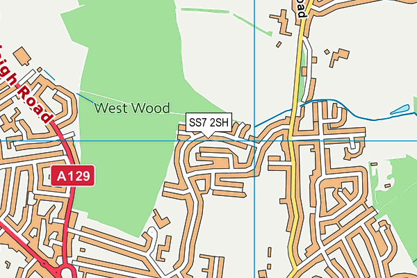 SS7 2SH map - OS VectorMap District (Ordnance Survey)