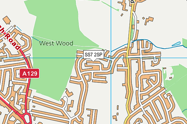 SS7 2SP map - OS VectorMap District (Ordnance Survey)