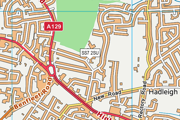 SS7 2SU map - OS VectorMap District (Ordnance Survey)
