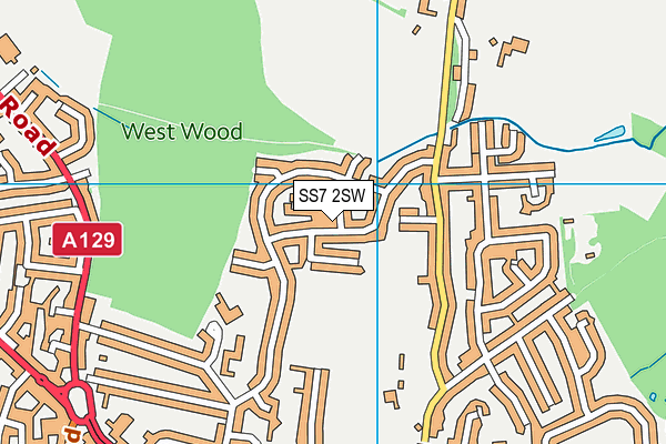 SS7 2SW map - OS VectorMap District (Ordnance Survey)