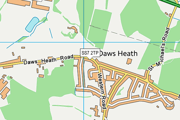 SS7 2TP map - OS VectorMap District (Ordnance Survey)