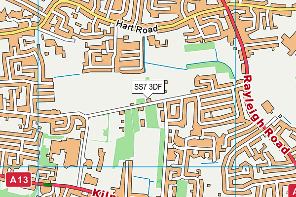 SS7 3DF map - OS VectorMap District (Ordnance Survey)