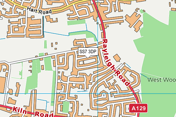 SS7 3DP map - OS VectorMap District (Ordnance Survey)