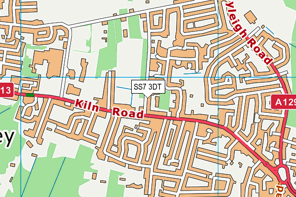 SS7 3DT map - OS VectorMap District (Ordnance Survey)