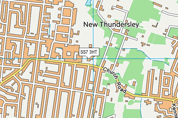 The Robert Drake Primary School map (SS7 3HT) - OS VectorMap District (Ordnance Survey)