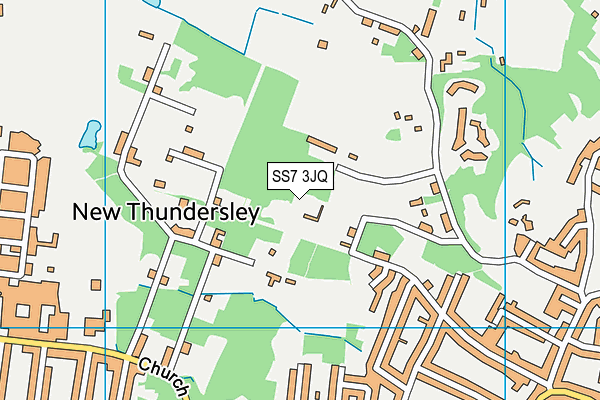 SS7 3JQ map - OS VectorMap District (Ordnance Survey)