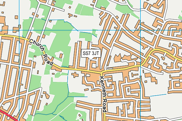 SS7 3JT map - OS VectorMap District (Ordnance Survey)