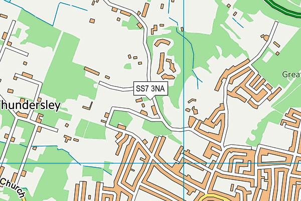 SS7 3NA map - OS VectorMap District (Ordnance Survey)