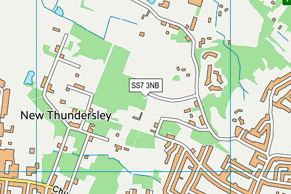 SS7 3NB map - OS VectorMap District (Ordnance Survey)