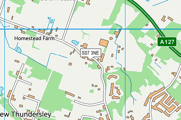 SS7 3NE map - OS VectorMap District (Ordnance Survey)