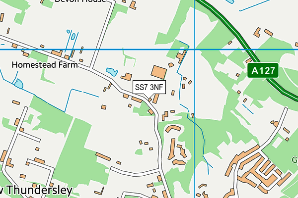 SS7 3NF map - OS VectorMap District (Ordnance Survey)