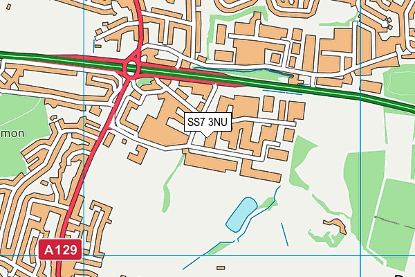 SS7 3NU map - OS VectorMap District (Ordnance Survey)