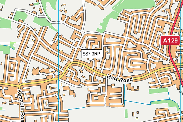 SS7 3RP map - OS VectorMap District (Ordnance Survey)