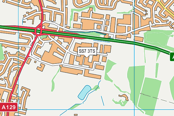 SS7 3TS map - OS VectorMap District (Ordnance Survey)