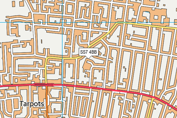 SS7 4BB map - OS VectorMap District (Ordnance Survey)