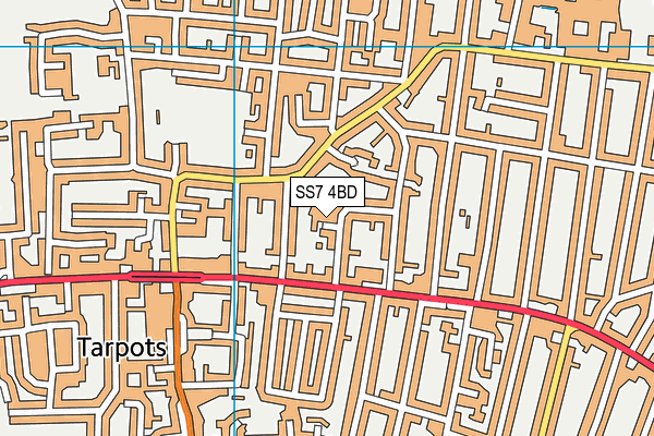 SS7 4BD map - OS VectorMap District (Ordnance Survey)