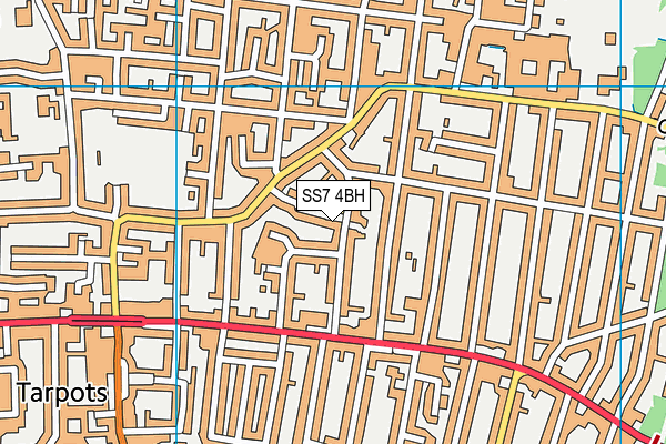 SS7 4BH map - OS VectorMap District (Ordnance Survey)