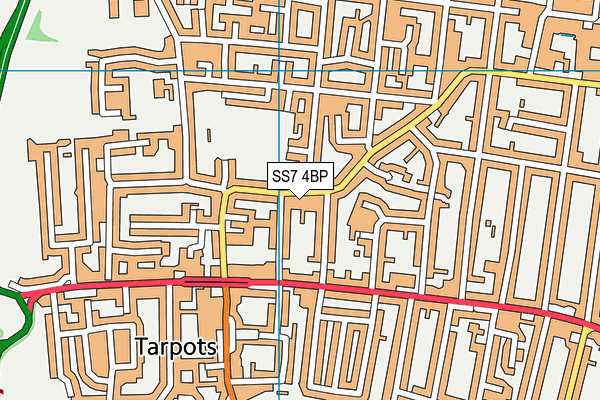 SS7 4BP map - OS VectorMap District (Ordnance Survey)