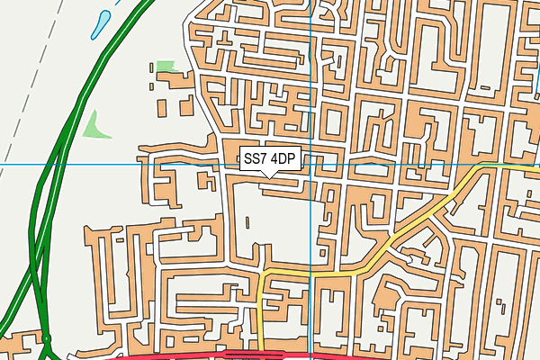 SS7 4DP map - OS VectorMap District (Ordnance Survey)