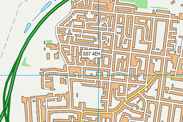 SS7 4EH map - OS VectorMap District (Ordnance Survey)