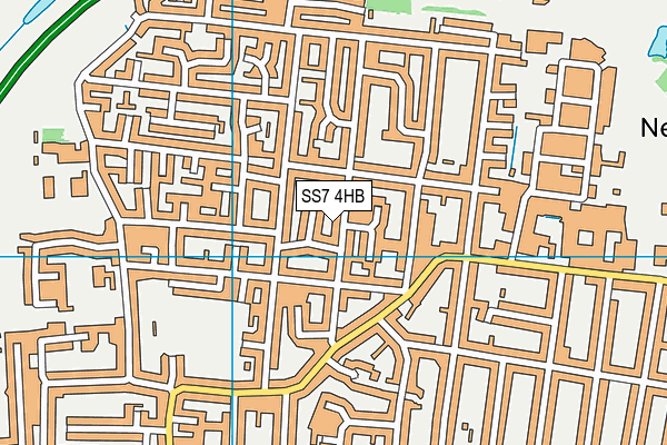 SS7 4HB map - OS VectorMap District (Ordnance Survey)