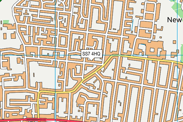 SS7 4HQ map - OS VectorMap District (Ordnance Survey)