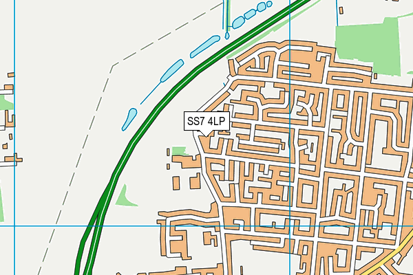 SS7 4LP map - OS VectorMap District (Ordnance Survey)