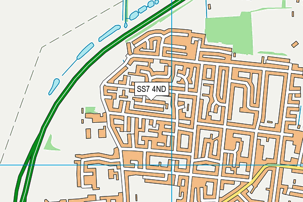 SS7 4ND map - OS VectorMap District (Ordnance Survey)