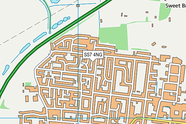 SS7 4NG map - OS VectorMap District (Ordnance Survey)