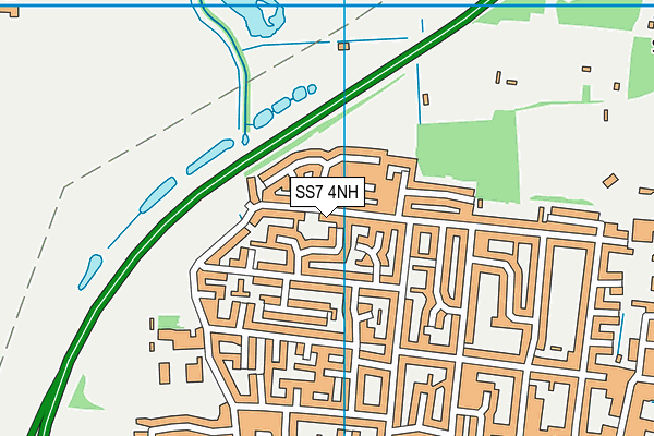 SS7 4NH map - OS VectorMap District (Ordnance Survey)
