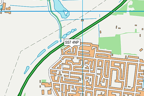 SS7 4NP map - OS VectorMap District (Ordnance Survey)