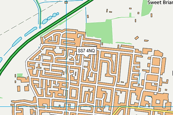 SS7 4NQ map - OS VectorMap District (Ordnance Survey)