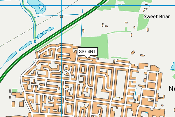 SS7 4NT map - OS VectorMap District (Ordnance Survey)