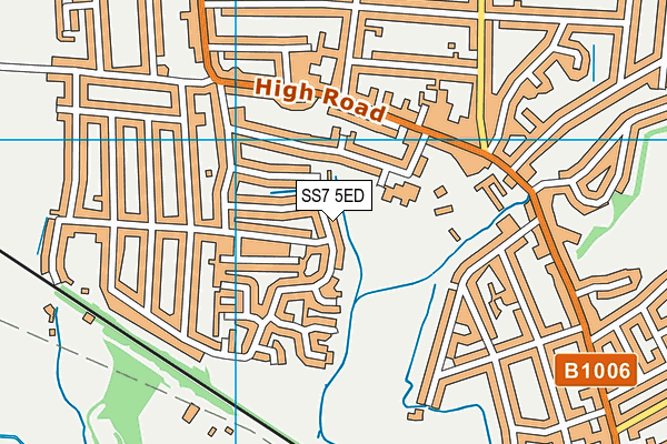 SS7 5ED map - OS VectorMap District (Ordnance Survey)