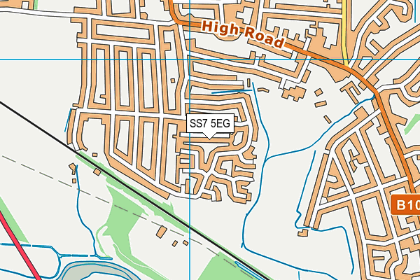 SS7 5EG map - OS VectorMap District (Ordnance Survey)