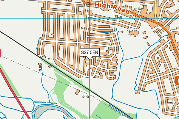 SS7 5EN map - OS VectorMap District (Ordnance Survey)